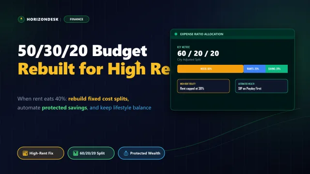Banner for modern budgeting showing high-cost city income allocation, rent caps, and rebuilt savings buffers